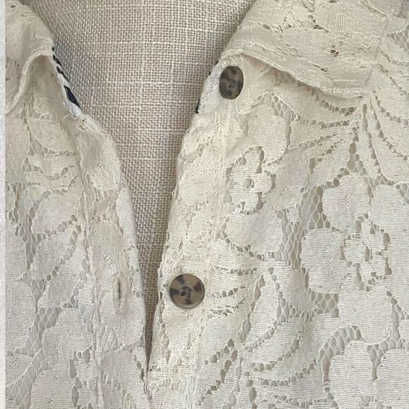 Volcom | Juniors Not So Classic Dress in Cream Lace Size Small - Picture 7 of 11